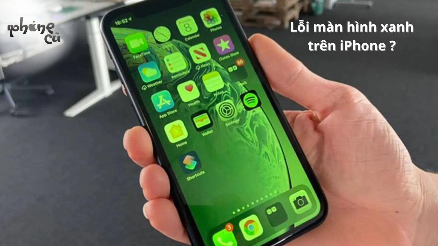 lỗi màn hình xanh trên iphone